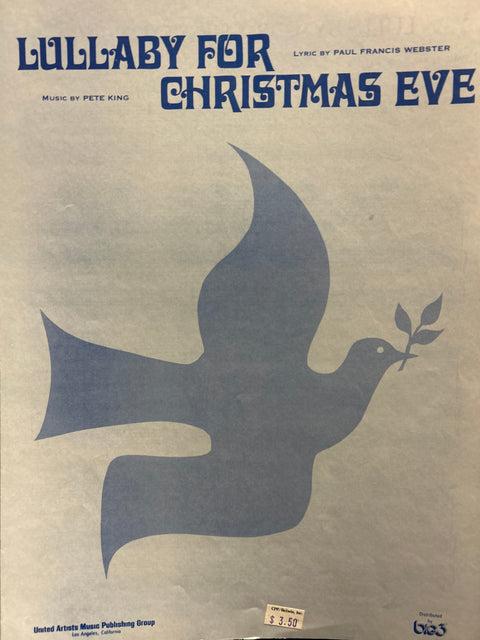 Lullaby for Christmas - Piano / Vocal / Guitar - Webster / King