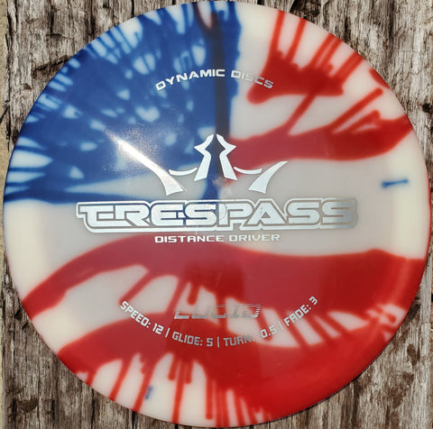 Dynamic Discs Lucid Trespass My Dye American Flag Distance Driver