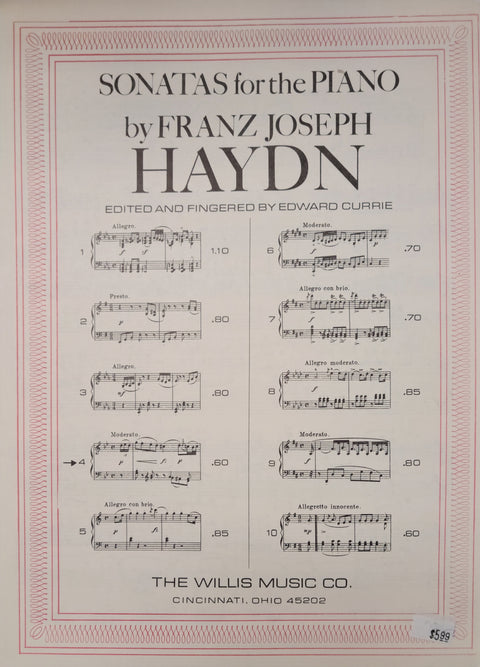 Sonata No. 4 - Sonatas for the Piano - Haydn/Currie