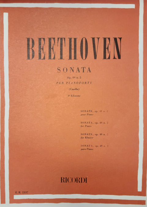 Sonata in G Minor, Op. 49, No. 2 - Beethoven