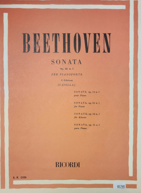 Sonata, Op. 14, No. 1 - Beethoven