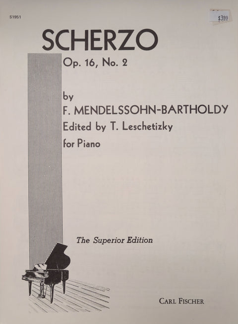 Scherzo, Op. 16, No. 2 - Mendelssohn-Bartholdy/Leschetizky