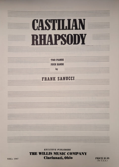 Castilian Rhapsody - Sanucci - Piano Duet