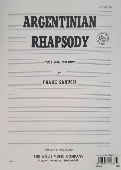 Argentinian Rhapsody - Sanucci