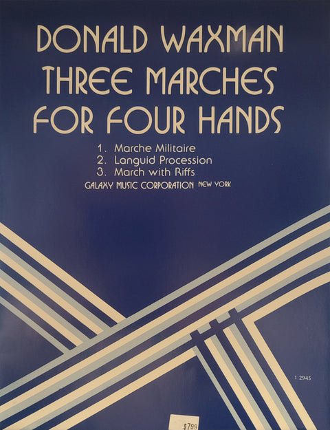 Three Marches for Four Hands - Piano - Waxman