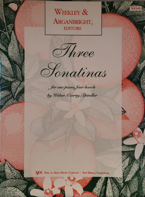 Three Sonatinas - Piano - Weekley/Arganbright