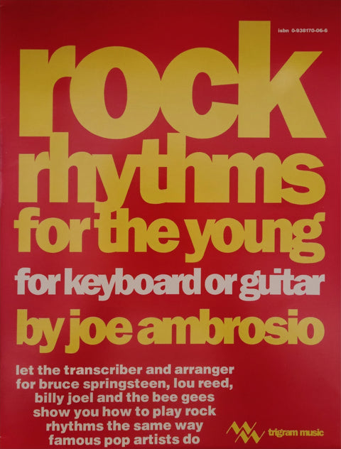 Rock Rhythms for the Young for Keyboard or Guitar - Piano/Guitar - Ambrosio