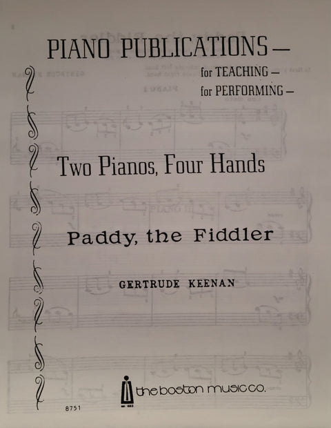 Paddy, The Fiddler - Piano - Keenan