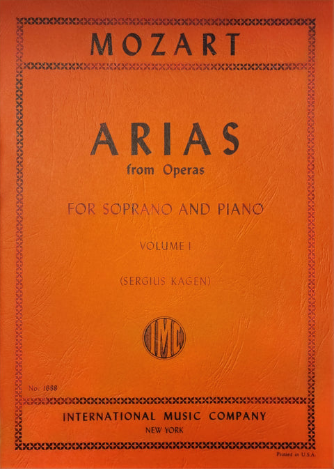 Arias from Operas, Vol. 1 Soprano - Vocal - Mozart