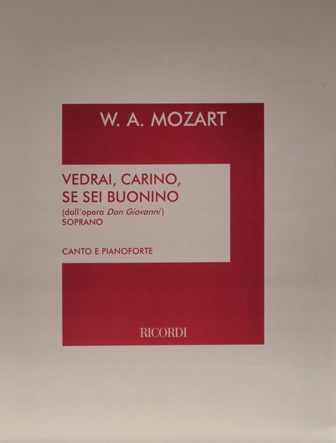 Vedrai carino (from Don Giovanni), High Voice - Mozart