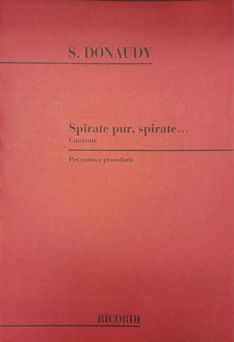 Spirate pur, Spirate, High Voice - Donaudy