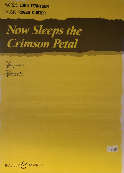 Now Sleeps the Crimson Petal, High Voice - Quilter