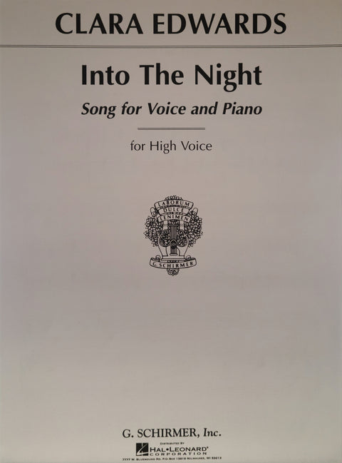 Into The Night, High Voice - Edwards