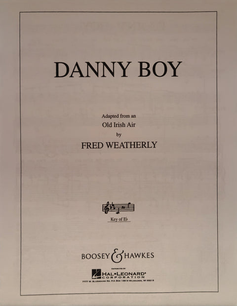 Danny Boy, Medium High Voice - Weatherly