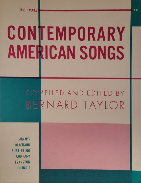 Contemporary American Songs - Vocal - Taylor