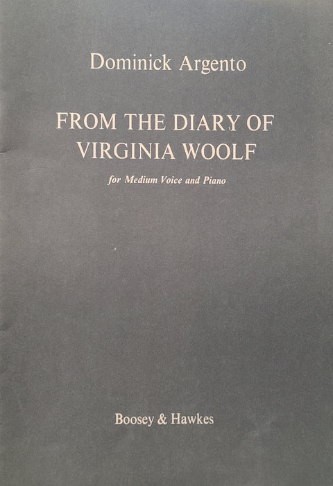 From The Diary of Virginia Woolf - Vocal - Argento