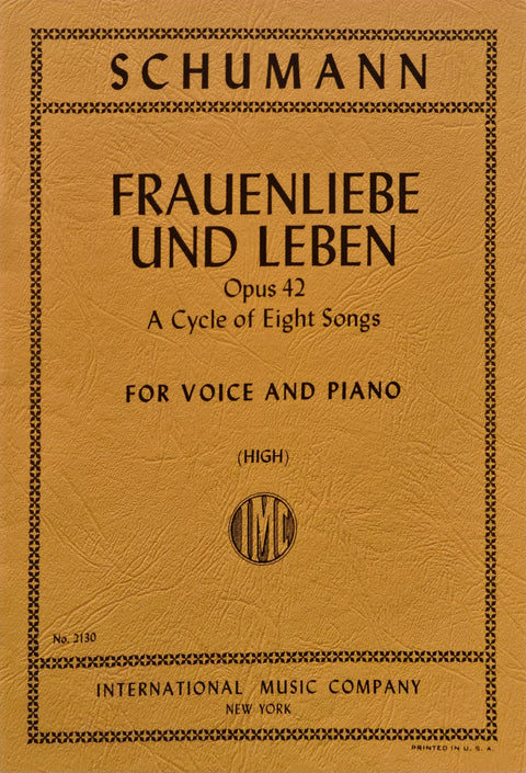 Frauenliebe und Leben, Opus 42 - Vocal - Schumann