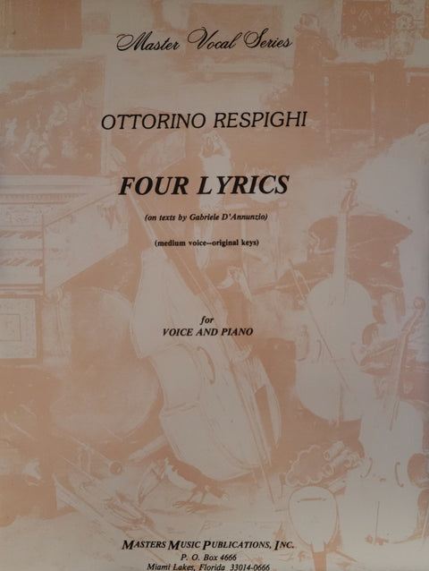 Four Lyrics - Vocal - Respighi