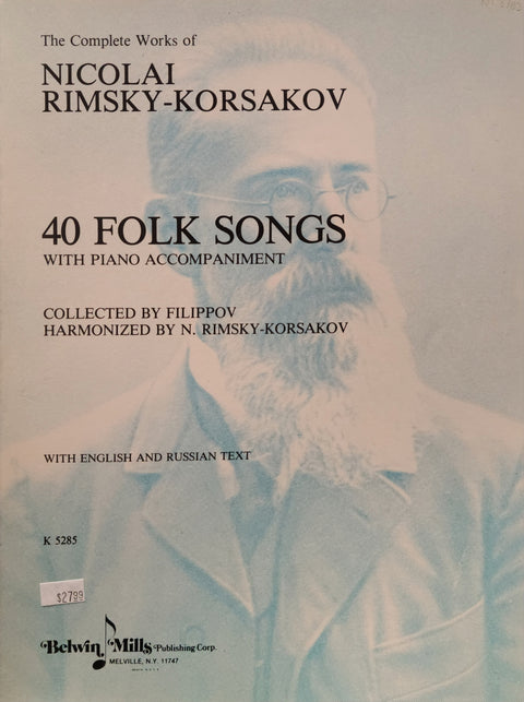 40 Folk Songs - Vocal - Rimsky-Korsakov