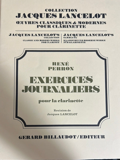 Daily Exercises for the Clarinet - Perron/Billaudot