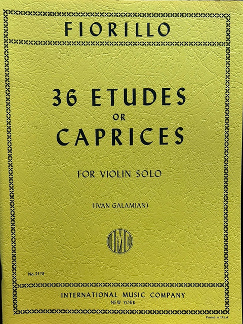 36 Études or Caprices - Violin - Fiorillo/Galamian