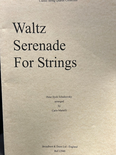 Waltz Serenade for Strings - String Quartet - Tchaikovsky/Martelli