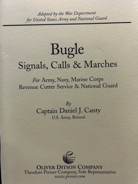 Bugle Signals, Calls & Marches - Canty