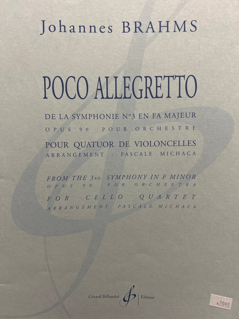 Poco Allegretto - Cello Quartet - Brahms