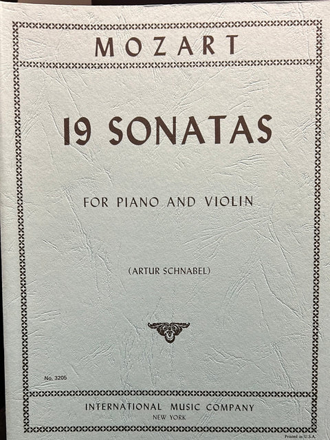 19 Sonatas for Piano and Violin - Mozart