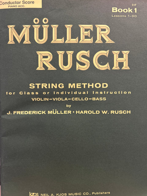 Müller-Rusch String Method Book 1 - Violin