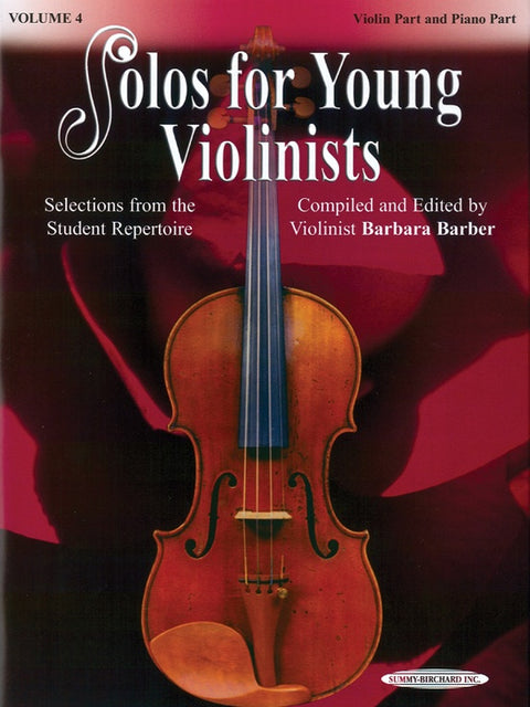 Solos for the Young Violinist w/Piano Acc. - B. Barber