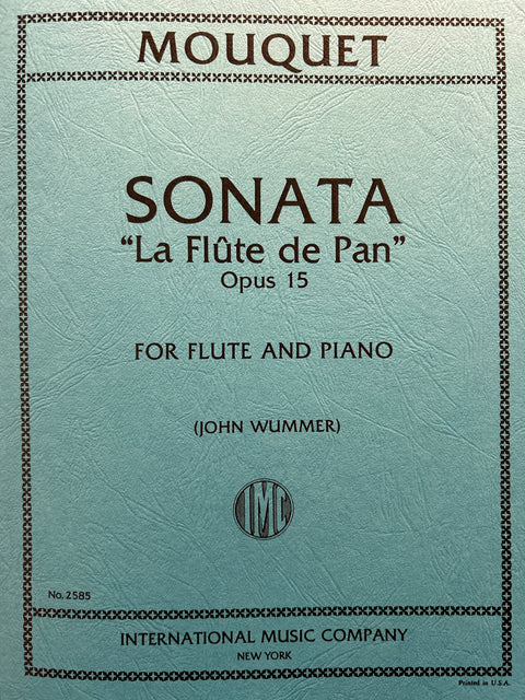 Sonata La flûte de Pan, Op.15 - Flute - Mouquet / Wummer