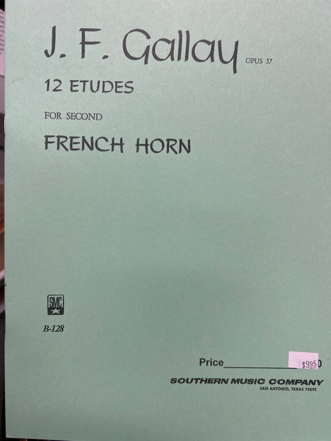 12 Etudes For Second French Horn, Op. 57 - Gallay