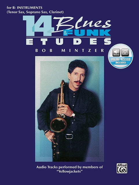 14 Blues & Funk Etudes -  For Bb Tenor Sax/Soprano Sax/Clarinet - Mintzer