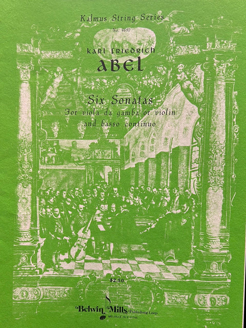 Six Sonatas for Viola or Violin - K. F. Abel