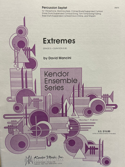 Extremes - Grade 5 - Percussion Septet - Mancini