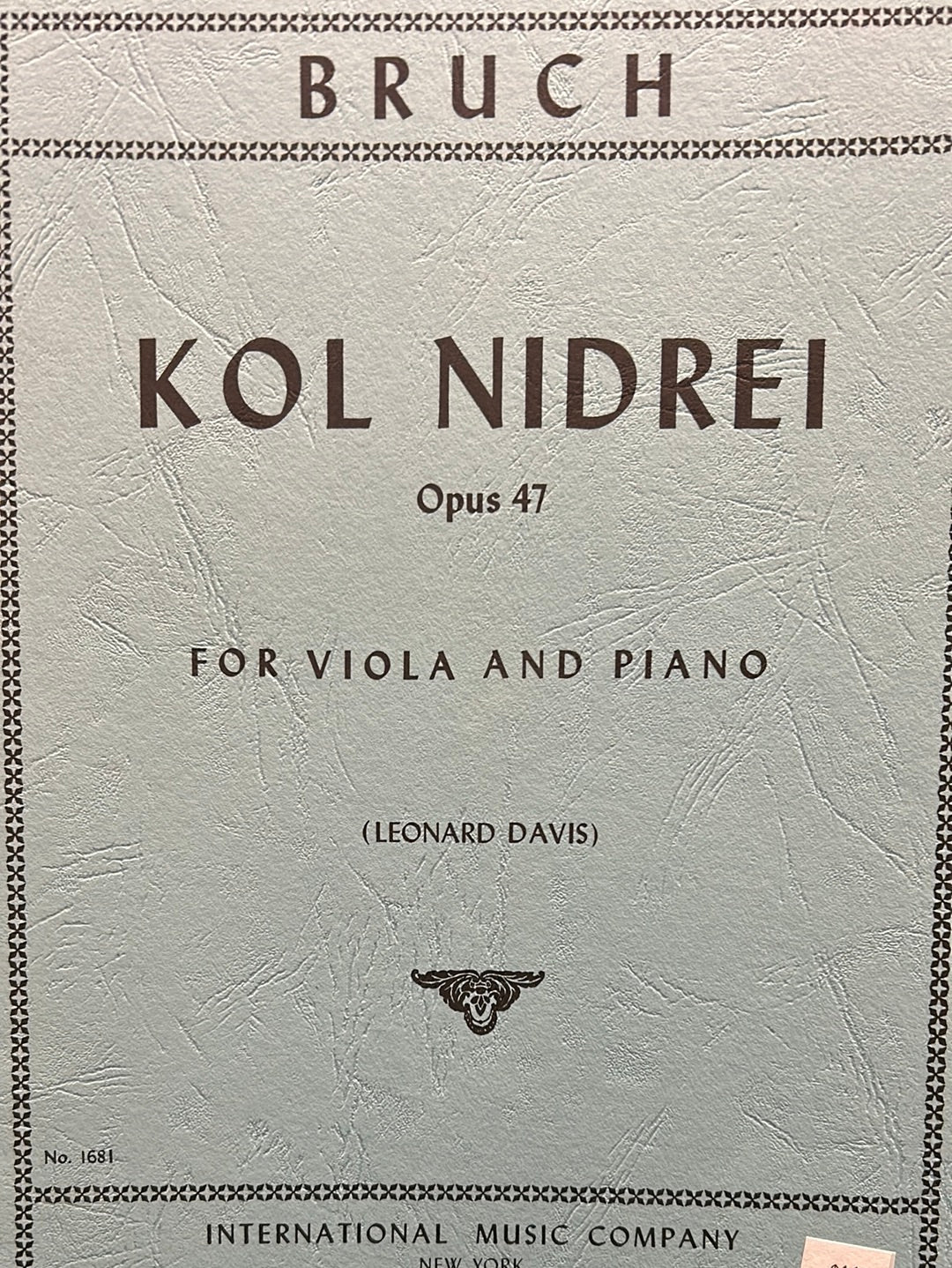 Victor Musical Masterpiece 78rpm Bruch Kol Nidrei for hotsell Cello and Orchestra Op.47.