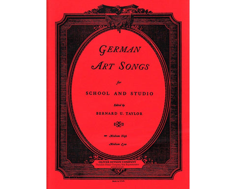 German Art Songs for School and Studio - Vocal - Ditson/Taylor