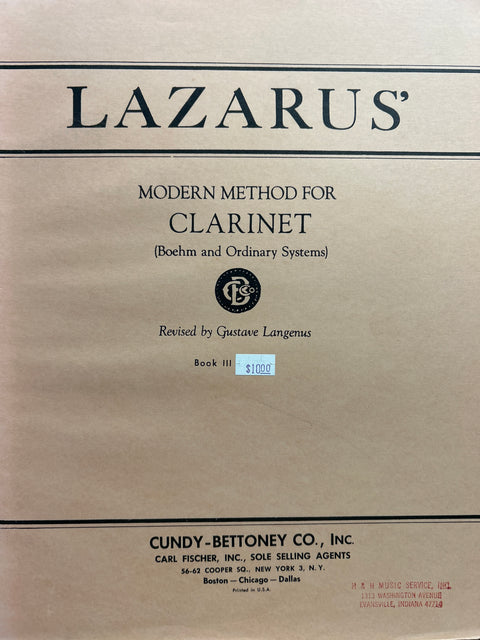Modern Method for Clarinet Book 3