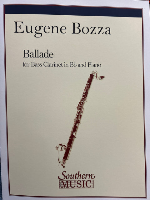 Ballade - Bass Clarinet - Bozza