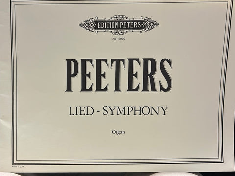 Lied-Sympony - Organ - F. Peeters