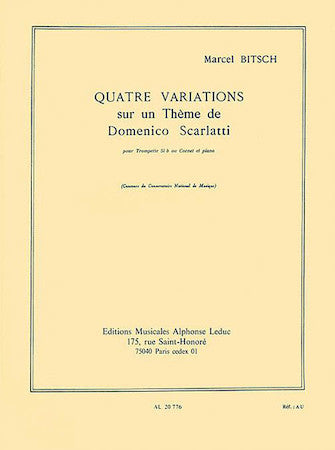 Quatre Variations - Trumpet - Bitsch