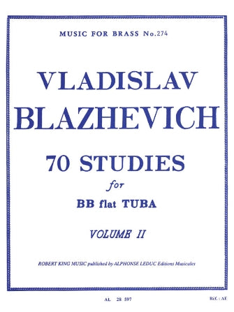 70 Studies for BB-flat Tuba - Volume II - Blazhevich