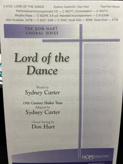 Lord of the Dance - Two-Part Mixed - Carter / Hart