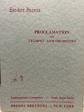 Proclamation - Trumpet - Bloch