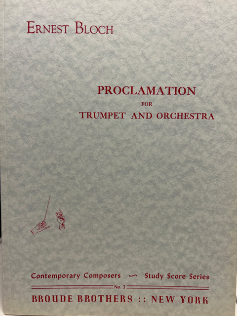 Proclamation - Trumpet - Bloch