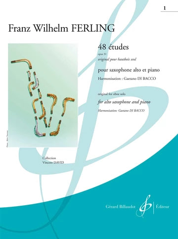 48 Etudes for Alto Saxophone and Piano, Op. 31 - Ferling/Bacco