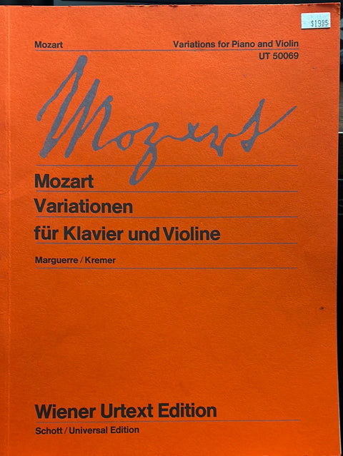 Variations for Piano and Violin - Mozart