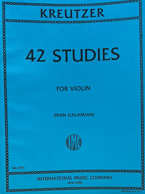 42 Studies for Violin - Kreutzer/Galamian