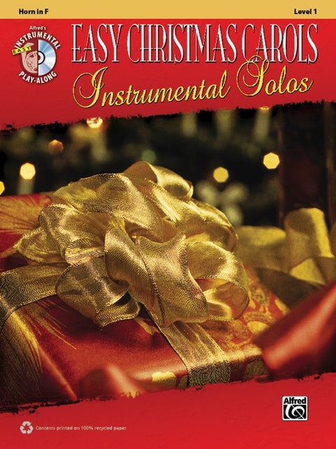 Alfred Easy Christmas Carols Instrumental Solos Trombone Book & CD Standard